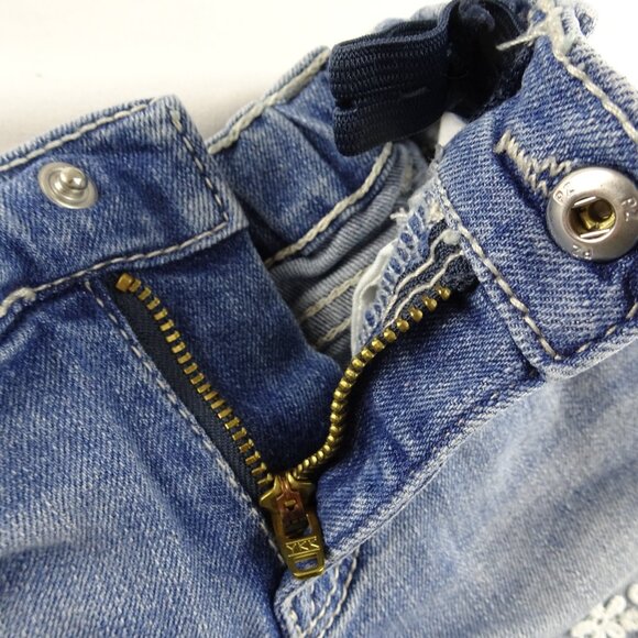 Wonder Nation Girl Youth Jean Short with Lace Flowers Size 3T - Picture 3 of 8